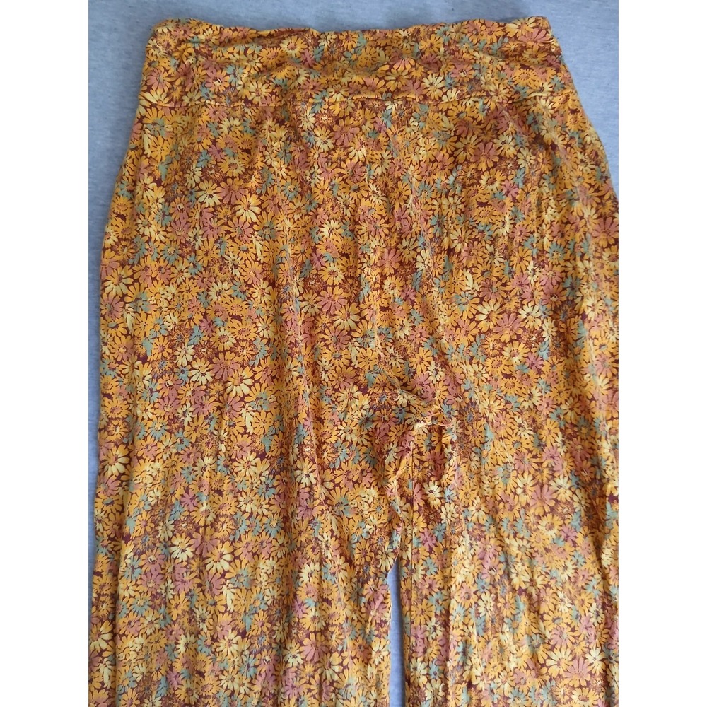 Toad Co Pants Medium Chaka Wide Leg Organic Cotton Floral Pull On Resort Beach - Picture 11 of 11
